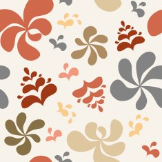 Abstract colorful floral background seamless pattern