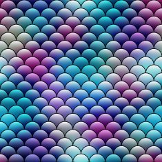 Pattern of semicircles in squama style N4