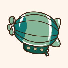 style hot air ballon theme elements vector eps N164