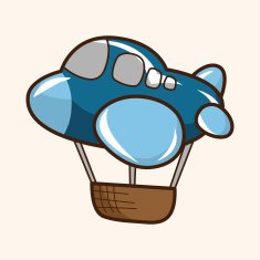 style hot air ballon theme elements vector eps N165