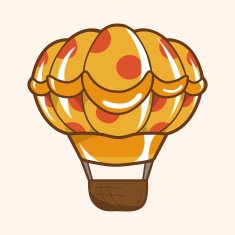 style hot air ballon theme elements vector eps N167