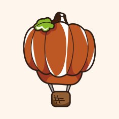 style hot air ballon theme elements vector eps N172