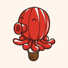 style hot air ballon theme elements vector eps N173