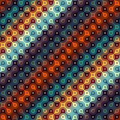 Abstract diagonal geometric pattern with droplet elements N7