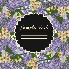vector pattern with different flowers N22
