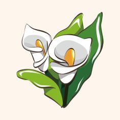 flower theme elements vector eps N267