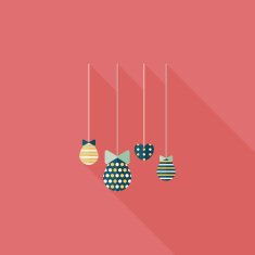 easter hanging flat icon with long shadow eps10 N14