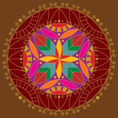Vector circular pattern background
