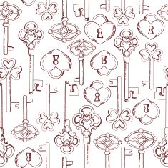 Seamless keys pattern illustration background in vector N3