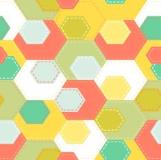 Abstract seamless colorful background in patchwork style N4