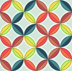 Abstract seamless colorful background in patchwork style N5
