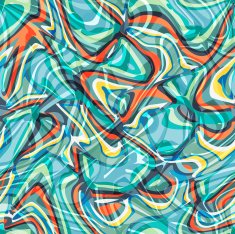 Seamless colorful background made of abstract shapes N5