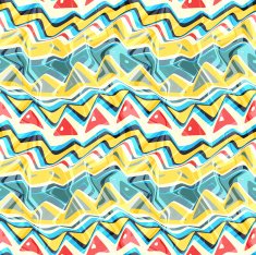 Seamless colorful background made of abstract shapes N16
