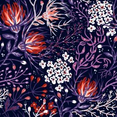 Vector floral seamless pattern N54