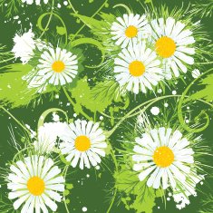 Seamless pattern with summer flowers N3