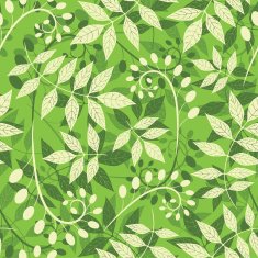 pattern from leaves and bulbes