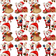 Seamless Santa