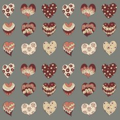 Hearts seamless background N3