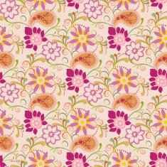 Floral summer with paisley pattern