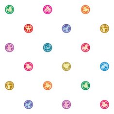 Zodiac signs sparse pattern