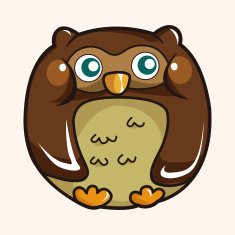 owl cartoon theme elements vector eps N73