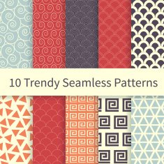 trendy seamless patterns N2