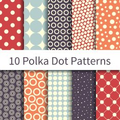 Polka Dot Geometric patterns N2