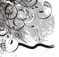 grunge floral pattern