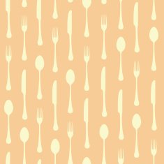 Seamless cutlery background