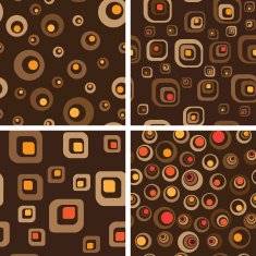 Retro Seamless Background Set