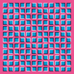 Rolling squares moving wave motion effect Op Art Vector