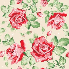 Seamless wallpaper pattern with of collection red roses N2