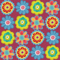 Seamless floral pattern tile free image download