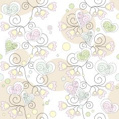 seamless floral romantic wallpaper
