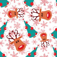 Seamless Christmas pattern N65