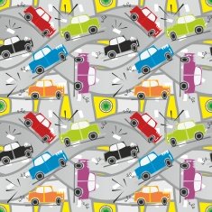 seamless pattern car crash