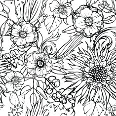 flower seamless pattern N27
