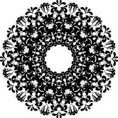 Magic circle vector decorative elements