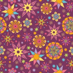 Holiday Stars Seamless Pattern Background