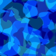 Blue Distorted Blots Unique Abstract Background Colored Art Illustration Artwork