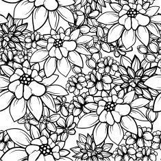Floral seamless wallpaper N4