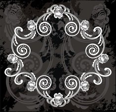 floral frame N108
