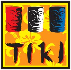 Red White and Blue Tikis! (vector illustration) free image download