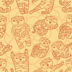 Pattern with tigers N2