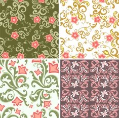 Seamless floral background N273