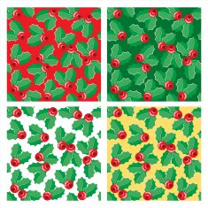 Four variants seamless pattern (vector)