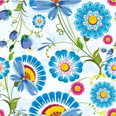 Stylish beautiful bright floral pattern