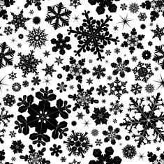 Seamless snowflakes pattern N9