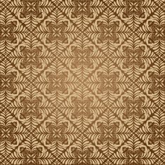 Brown seamless damask pattern N3