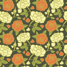 Seamless Floral Pattern with Roses N23